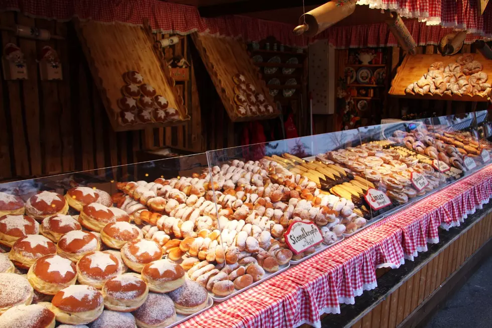 A traditional German Christkindlmarkt